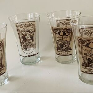 The Coca Cola glasses of 4